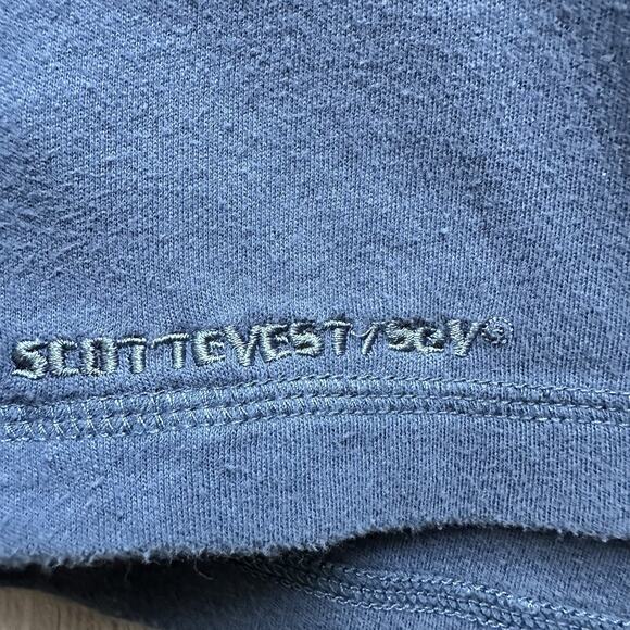 SCOTTeVEST Sev Tech Long Sleeve 1/4 Button Up Blue Size Large - Picture 4 of 13